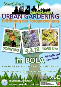 Urban Gardening Ausstellung Poster
