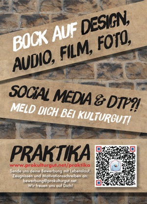Praktikum im Kulturbereich in Bochum: Social Media, DTP, Audio Praktika